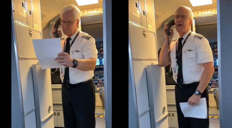 Jeff Fell trató de contener las lágrimas, mientras pronunciaba su discurso por su último vuelo como piloto activo