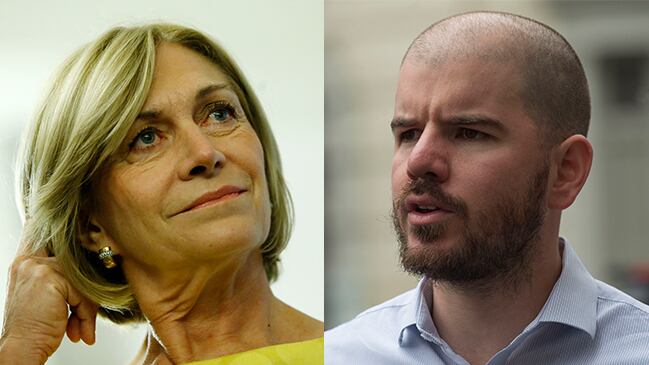 Evelyn Matthei y Giorgio Jackson