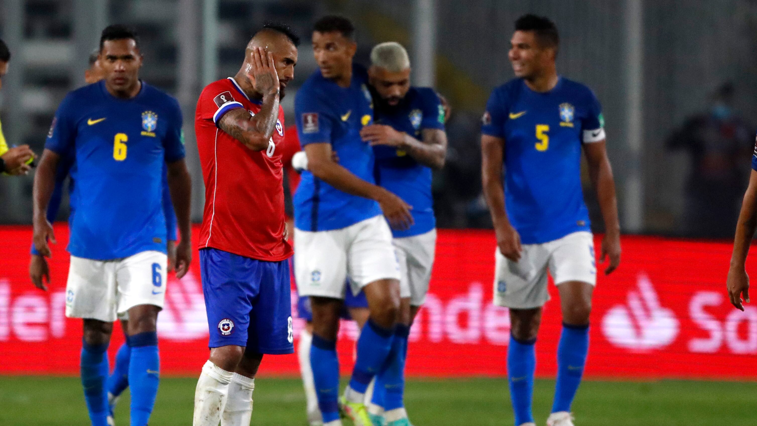 Chile cayó 1 a 0 ante Brasil.