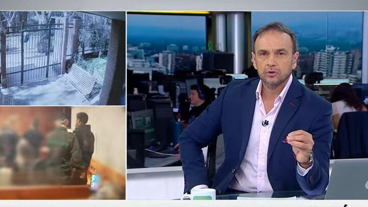 El conductor del noticiario del canal privado alertó de un posible ingreso del Tren de Aragua a la justicia chilena.