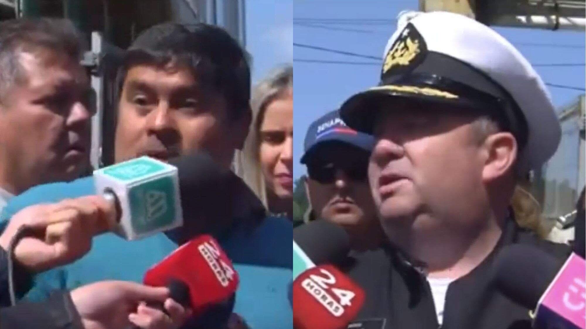 Sobreviviente de naufragio en Bahía Mansa increpó a miembro de la Armada | X