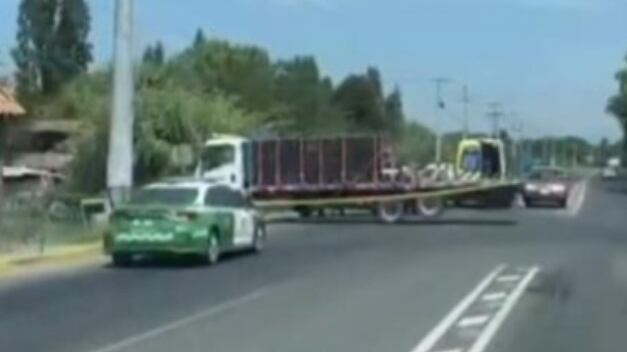 camión asaltado en Malloa