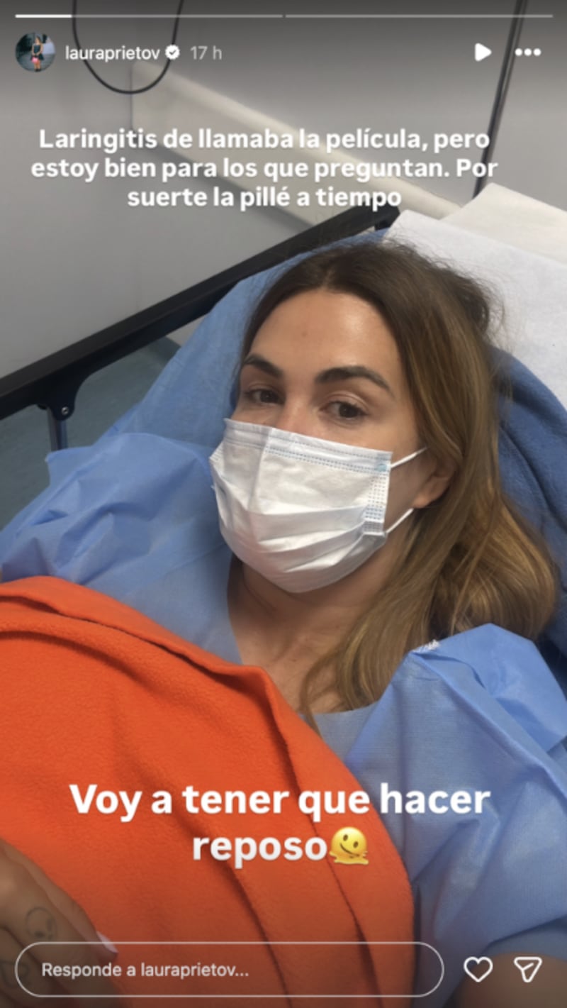 Laura Prieto en el hospital