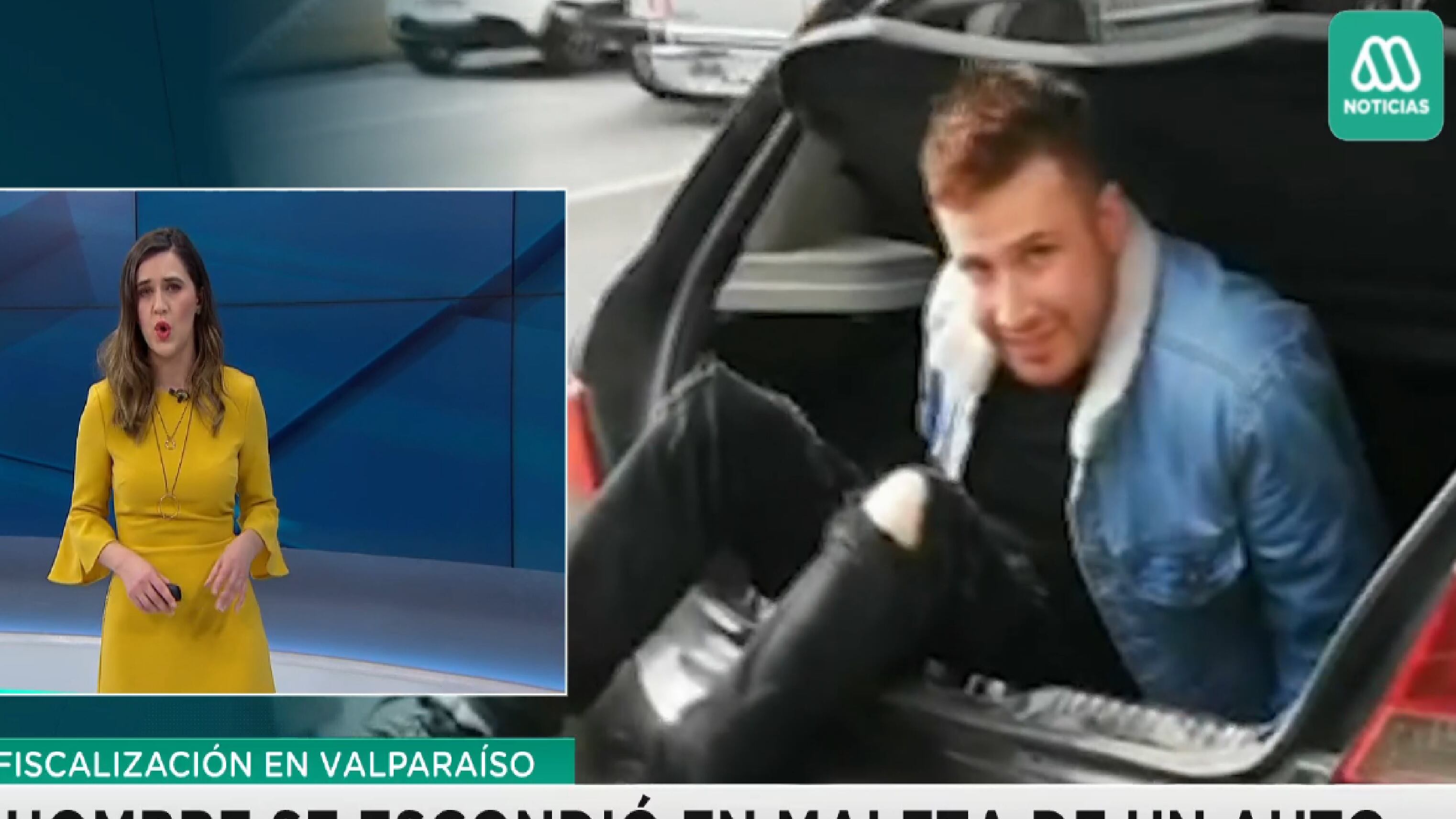 Escondido en el maletero