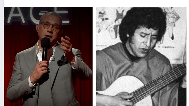 Julián Elfenbein recuerda a Víctor Jara en The Voice Chile.