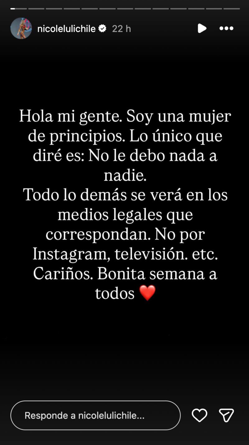 Historia de Nicole "Luli" Moreno | Fuente: Instagram @nicolelulichile