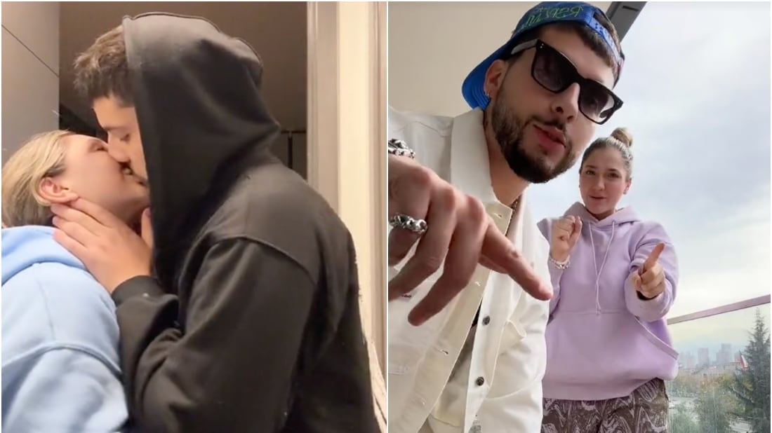 Matt Hunter con influencer chilena