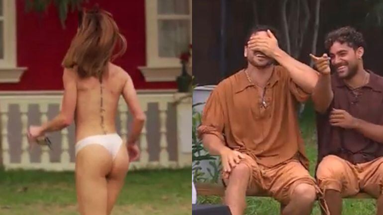 Gala Caldirola hizo toples en Ganar o Servir