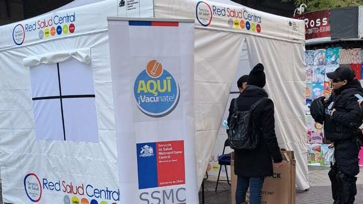 Puntos de vacunación en Santiago