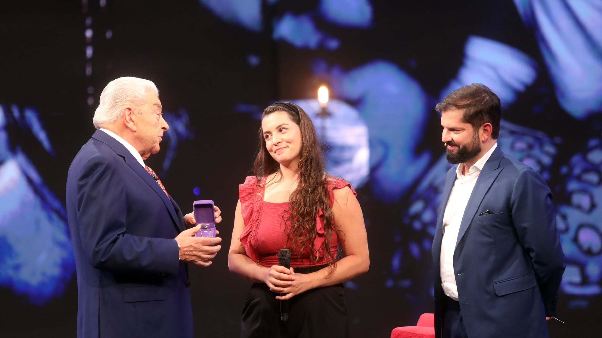 Boric en Las Caras de La Moneda