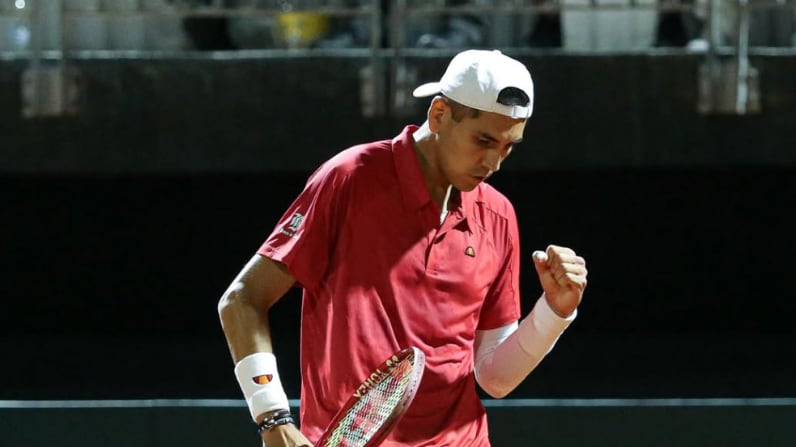 Alejandro Tabilo en Copa Davis | Fuente: Instagram @federaciondetenis