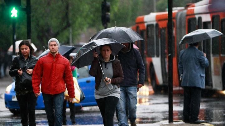 Lluvias en Santiago