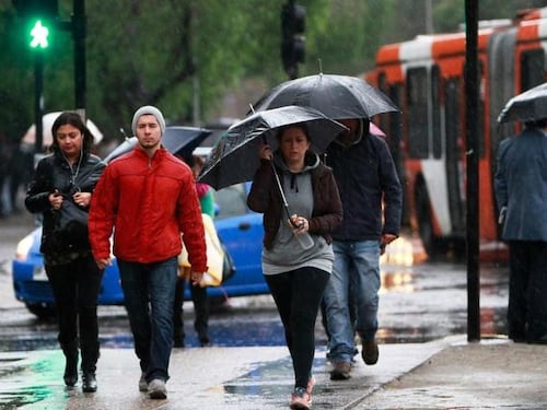 Lluvias débiles podrían llegar a la Región Metropolitana esta semana