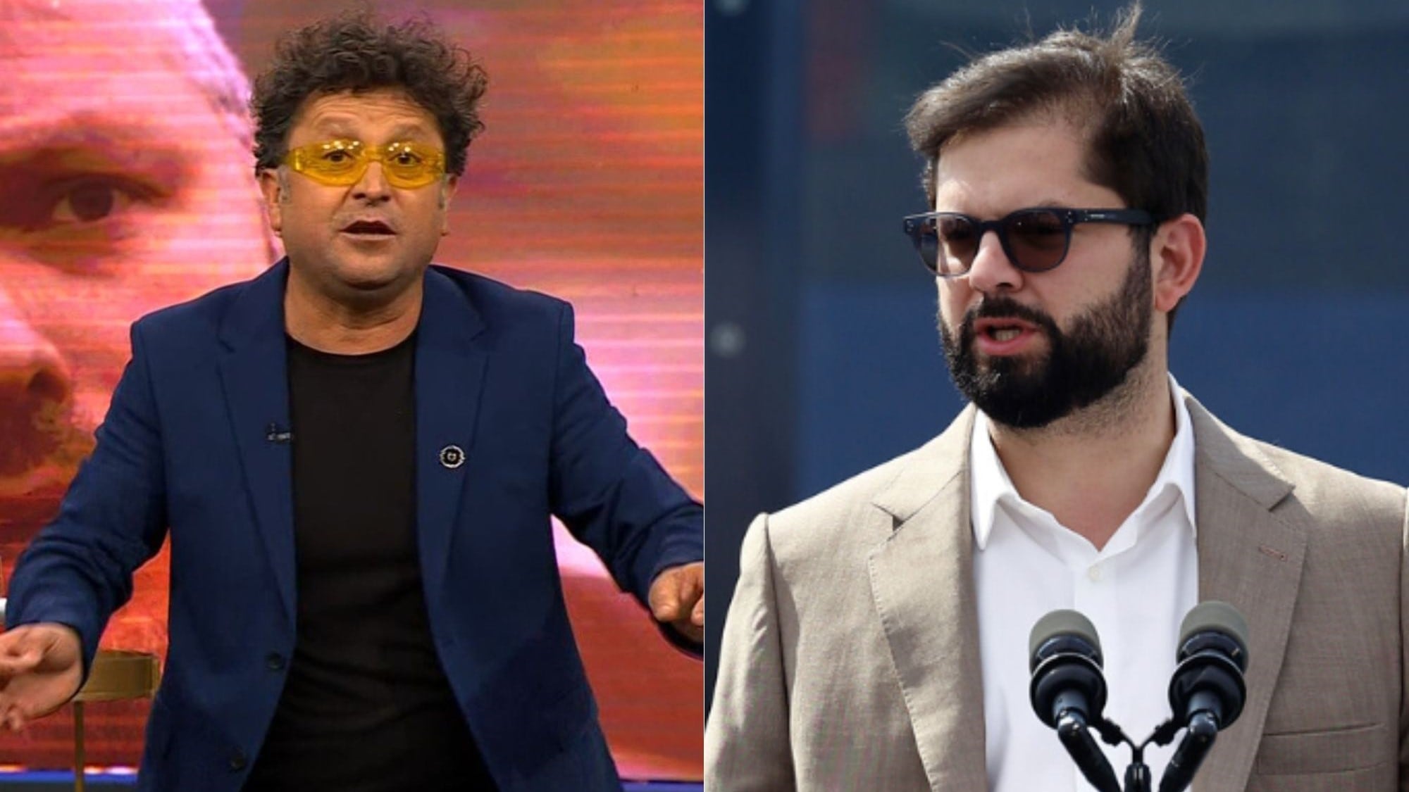 Daniel Alcaíno y Gabriel Boric