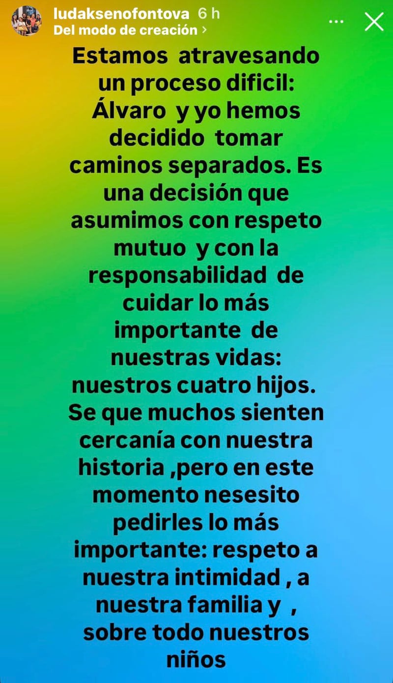 Historias de Instagram @ludaksenofontova