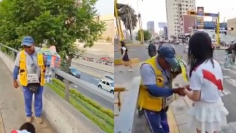 Influencer japonesa se arrodilla y pide perdón a vendedor ambulante en Perú tras confundirlo con estafador