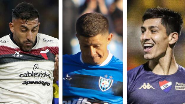 Ábila (Getty), Martínez (AgenciaUno) y Aguilar (@clubnacionalpy)