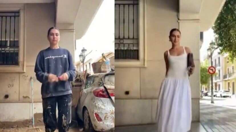 “Todo cambia de un día para otro”: Joven se grabó en el mismo lugar antes y después de las inundaciones en Valencia