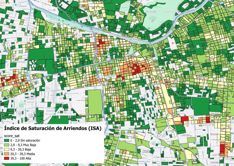 Hay sectores de Santiago que tienen sobreoferta de viviendas para arriendo