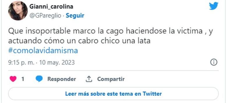 Captura de Twitter