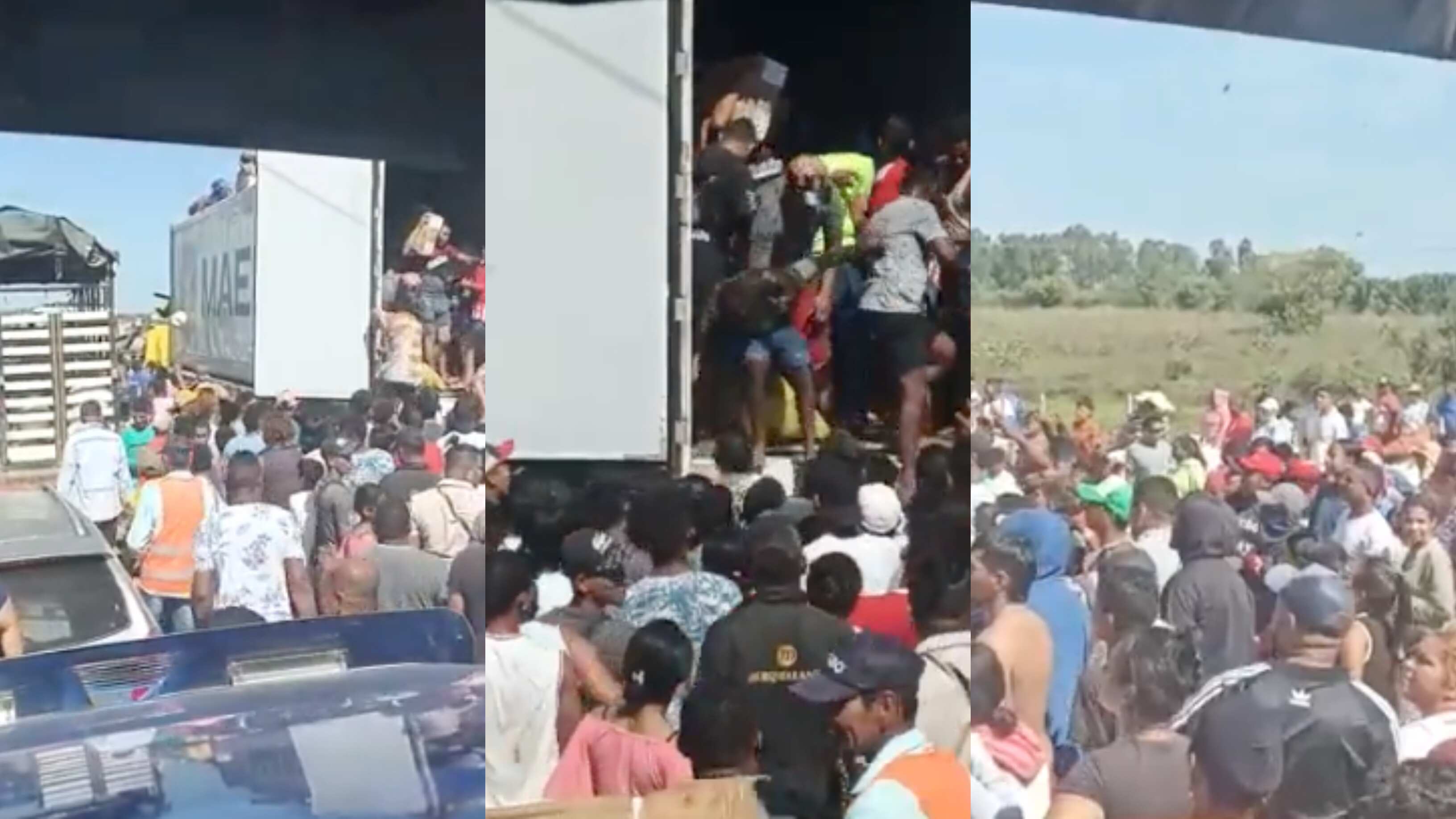 camión saqueado en Cesar