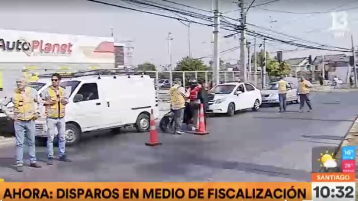 Disparos en fiscalización en Quilicura