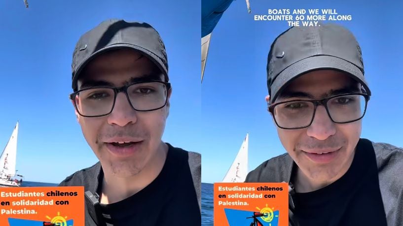 “Vamos a romper el bloqueo”: Víctor Chanfreau navega rumbo a Gaza junto a delegación chilena