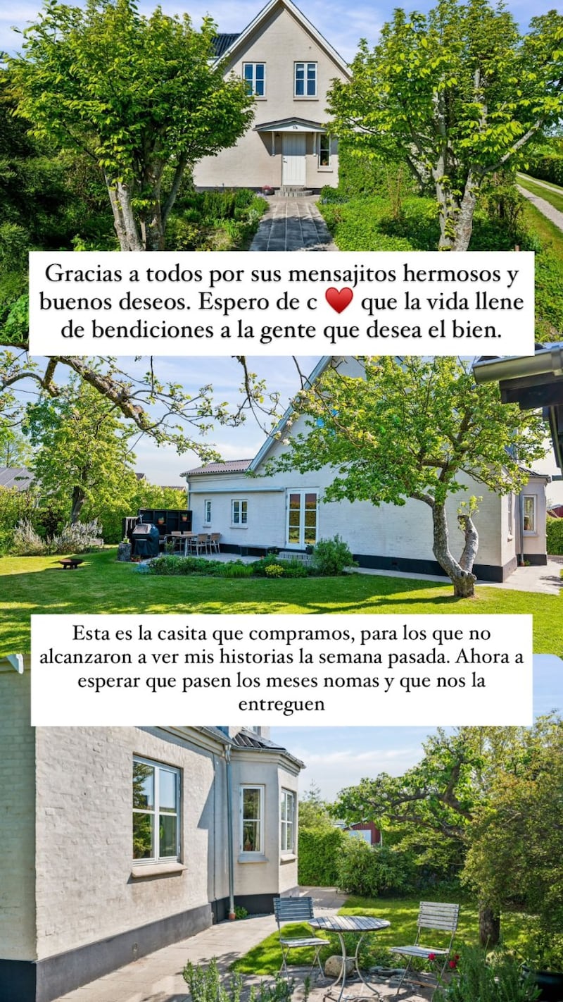 Natalia Rodríguez celebró importante logro en Dinamarca: mostró la casa que compró junto a su familia