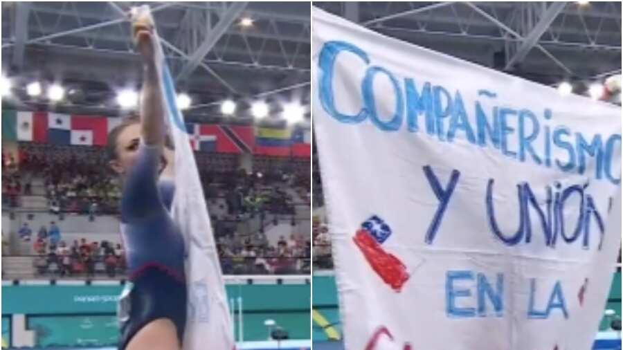 Bárbara Achondo y su manifestación en Santiago 2023