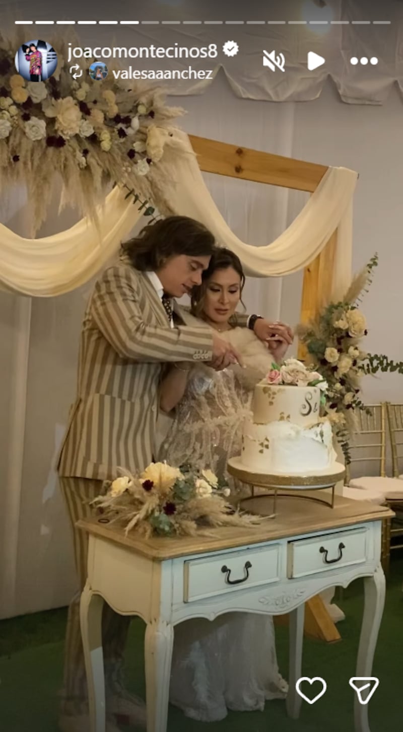 Matrimonio de Sabrina Sosa y Joaquín Montecinos | Fuente: Instagram @joacomontecinos8