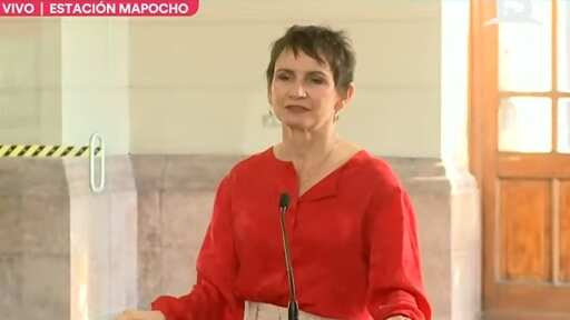 La ministra del Interior votó este domingo en el centro de votaciones de la Estación Mapocho.