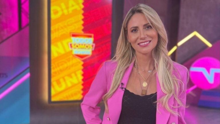 Gissella Gallardo regresó a las pantallas con el Mundial de Qatar 2022. / @tntsportscl
