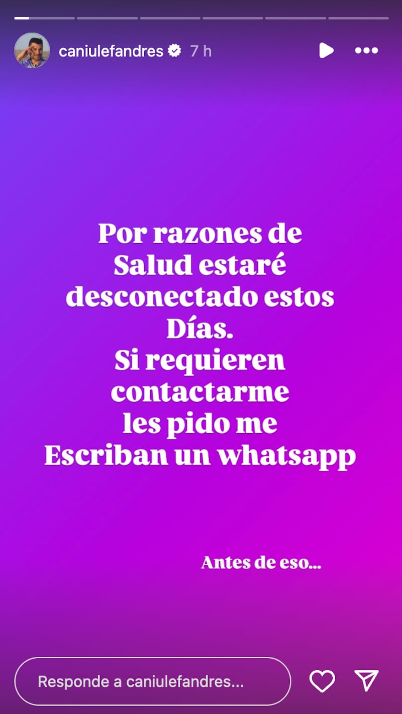 Historia de Andrés Caniulef | Fuente: Instagram @caniulefandres