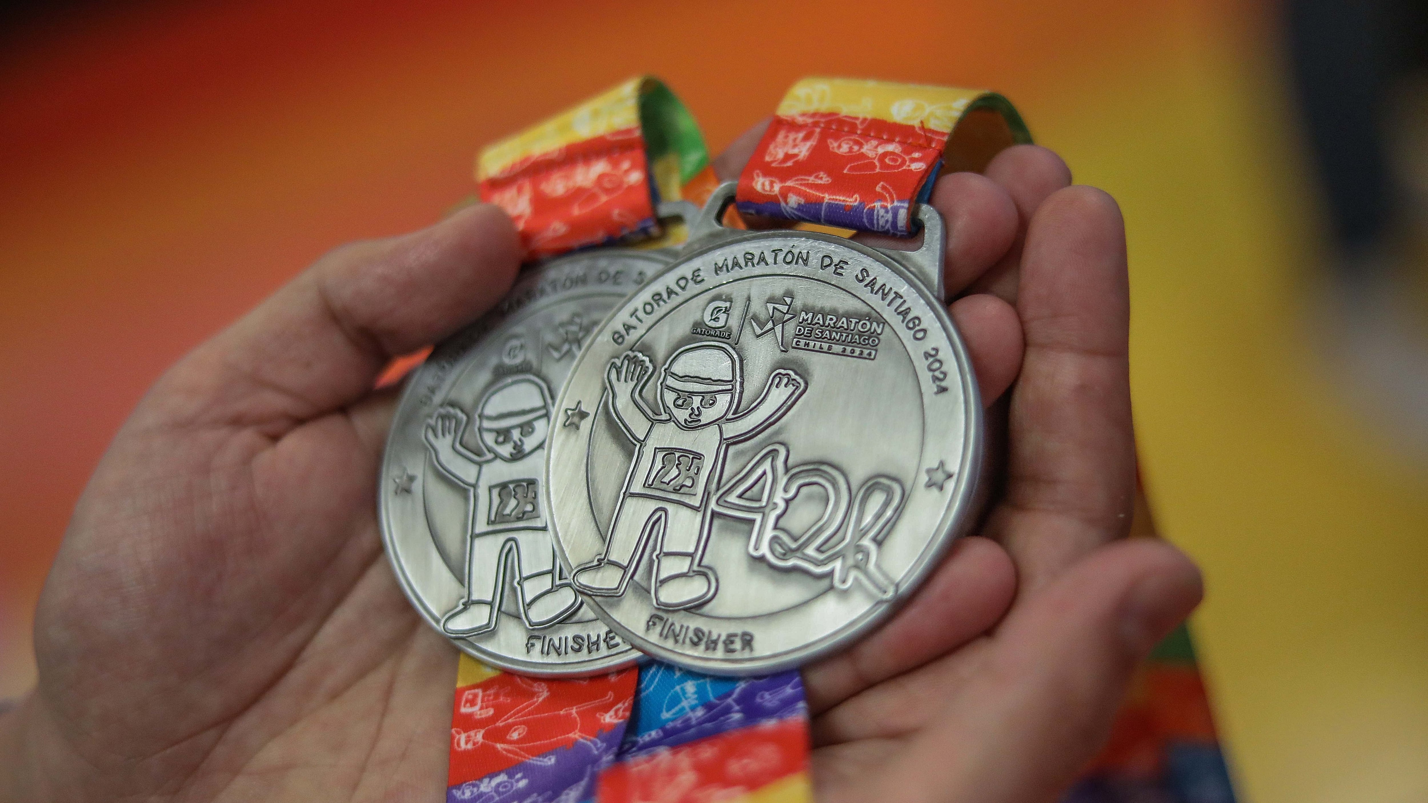Medalla del Maratón de Santiago