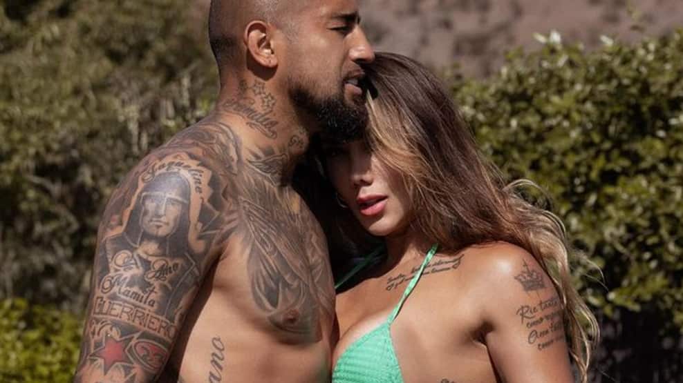 Sonia Isaza y Arturo Vidal