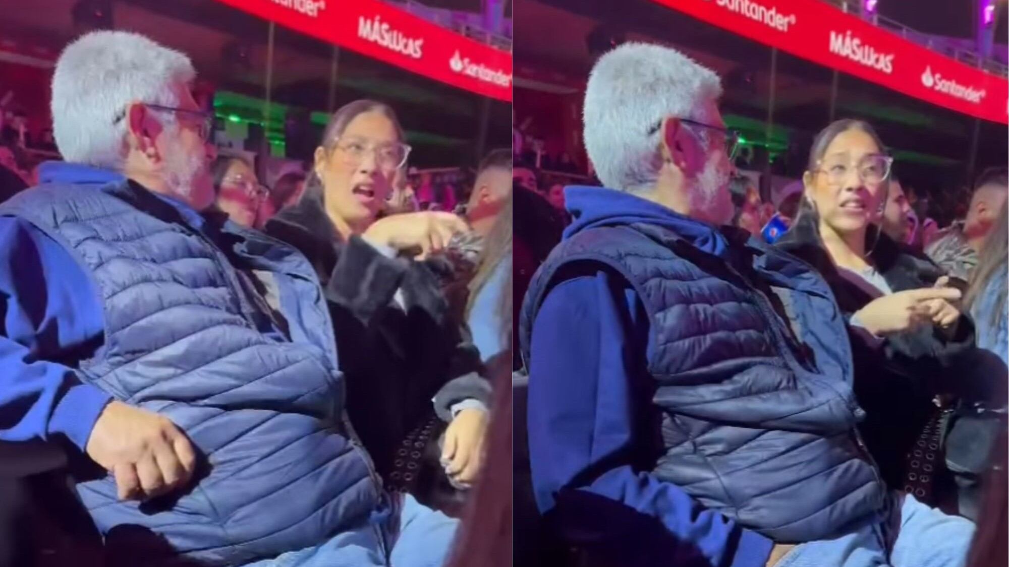 Joven le relató la rutina de Alex Ortiz a su padre en lengua de señas en la Quinta Vergara