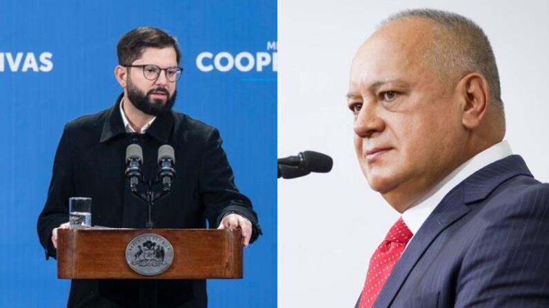 Diosdado Cabello y Presidente Gabriel Boric | Fuente: Instagram