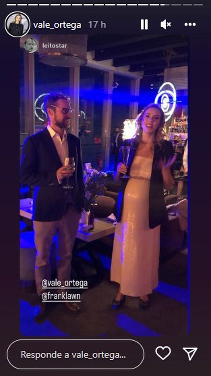 Historia de la fiesta de compromiso de Vale Ortega | Fuente: Instagram