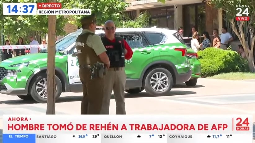 El sujeto llegó durante esta tarde a una sucursal de la AFP para, eventualmente, gestionar el pago de un bono de su pareja.