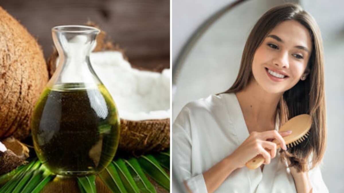 Aceite de coco para el pelo