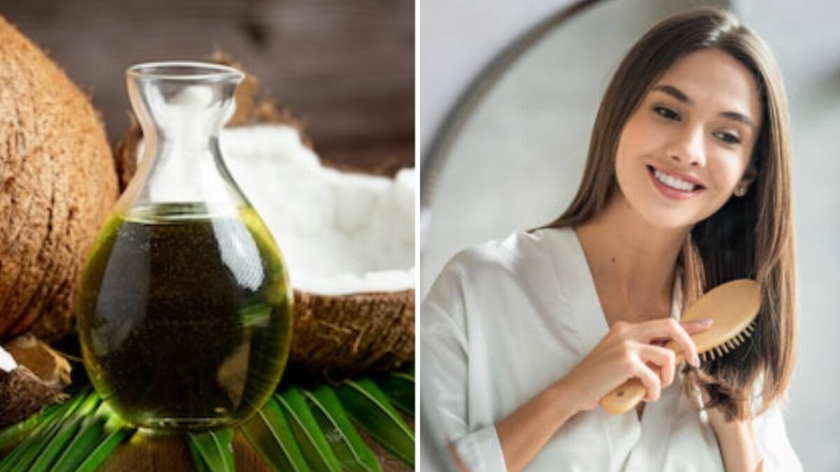 Aceite de coco para el pelo