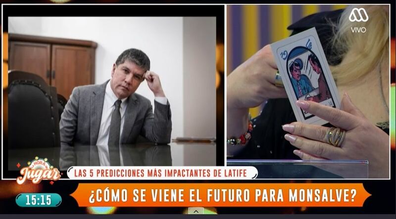 La tarotista estuvo este miércoles en el programa "La hora de jugar", de Mega.