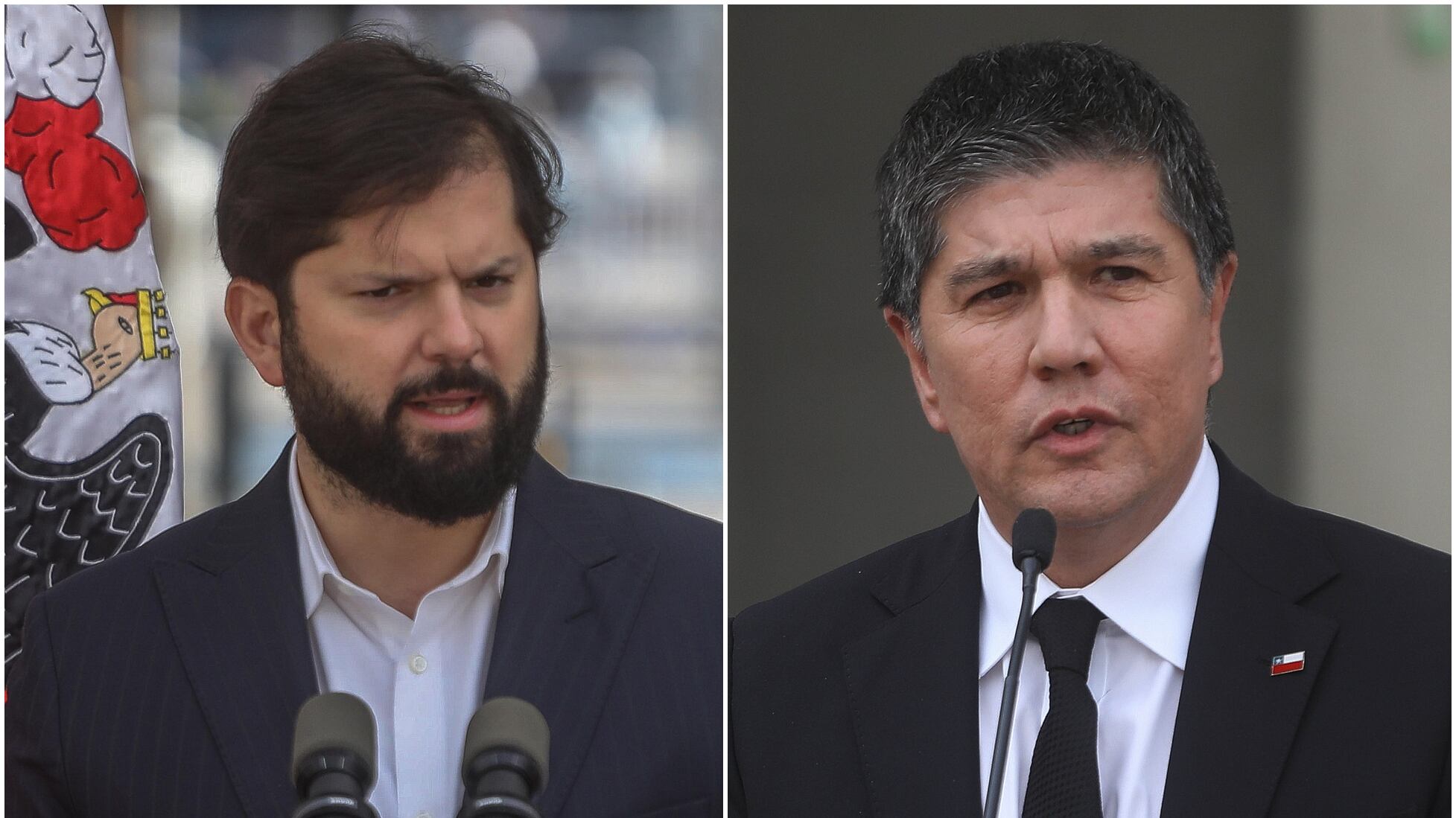 Gabriel Boric y Manuel Monsalve