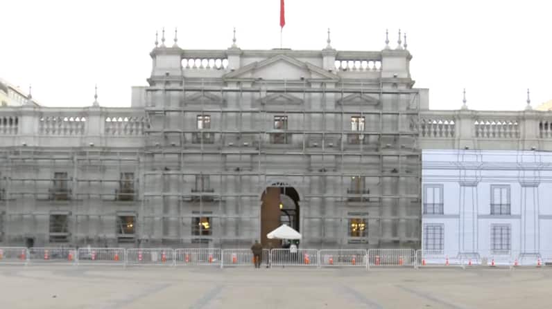 Remodelación del Palacio de La Moneda | Captura: Meganoticias