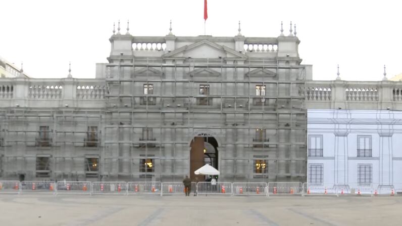 Remodelación del Palacio de La Moneda | Captura: Meganoticias