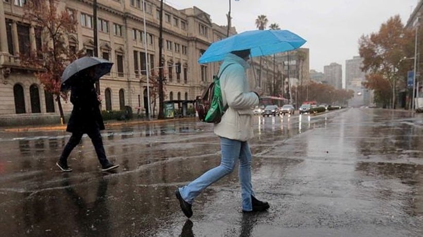 Próximas lluvias en Santiago