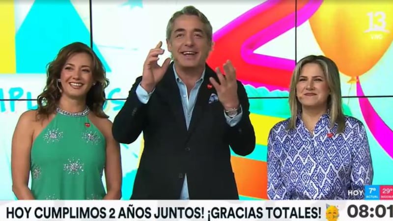 José Luis Repenning, Priscilla Vargas y Michelle Adam