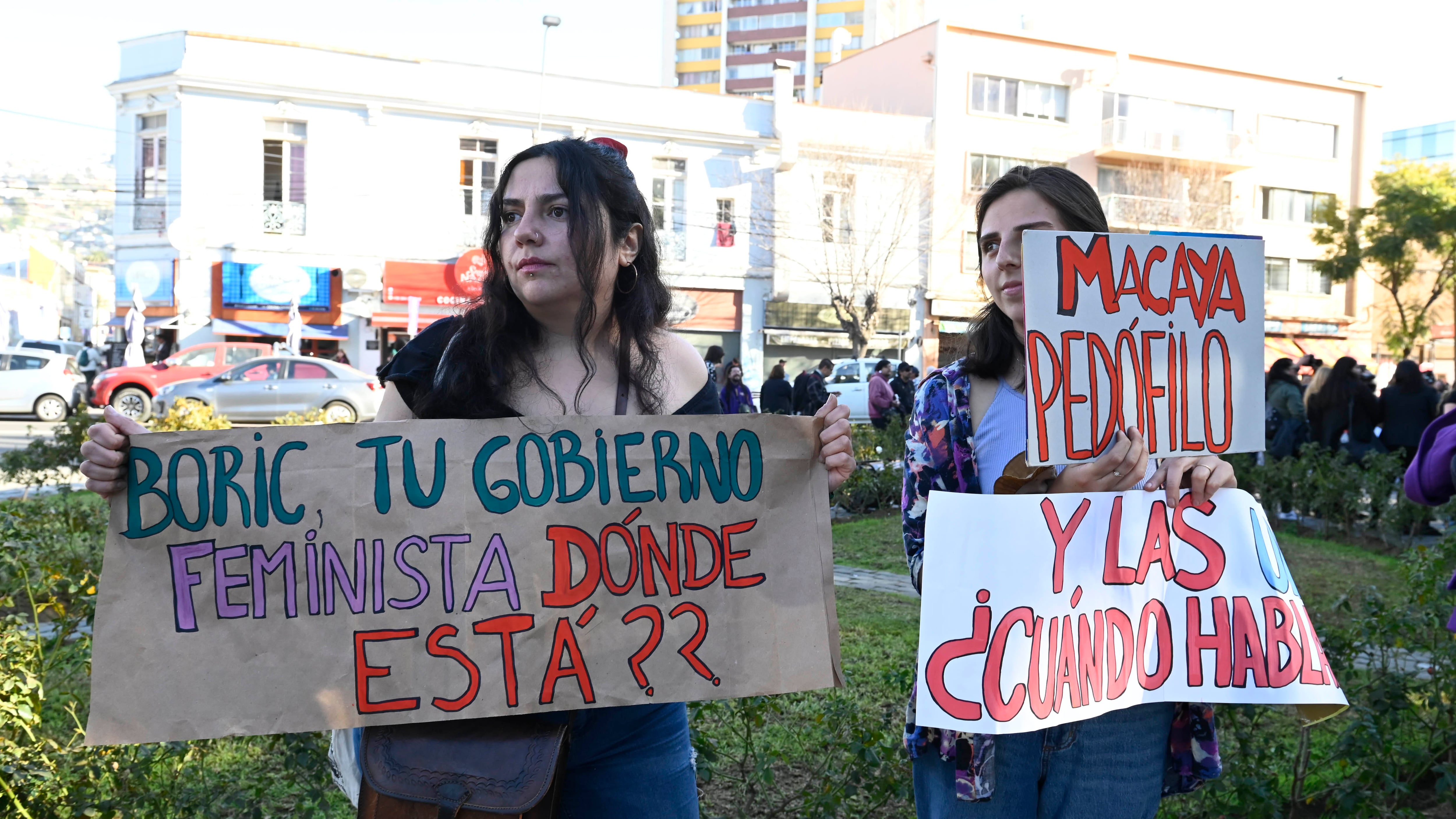 Manifestaciones afuera del Congreso. / AGENCIAUNO