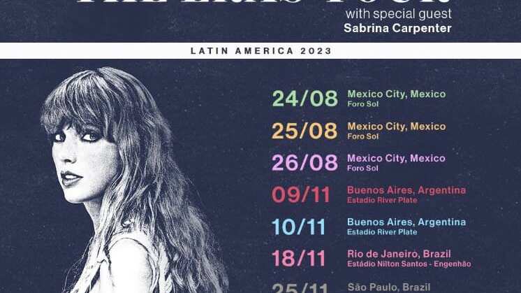 Taylor Swift anuncia concierto en México con ‘The Eras Tour’