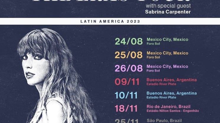 Taylor Swift anuncia concierto en México con ‘The Eras Tour’